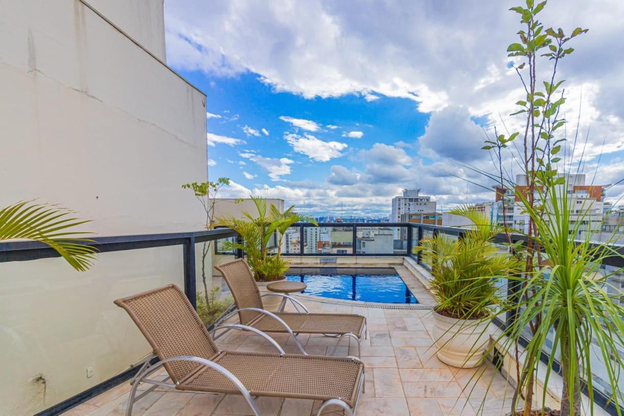 Flat - Rua Bela Cintra Otel Sao Paulo Dış mekan fotoğraf